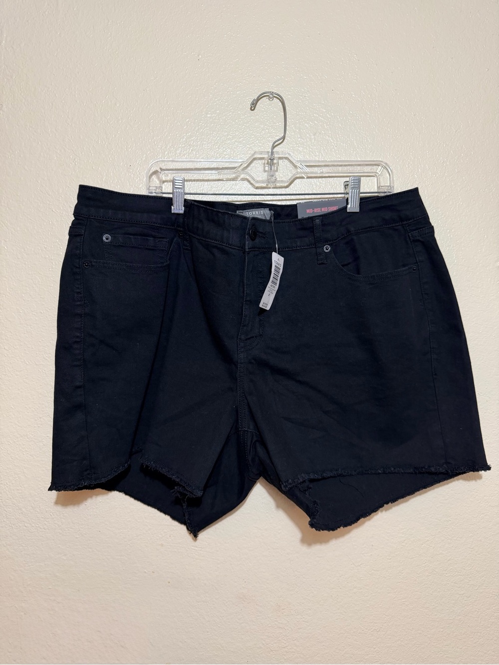 Torrid High-Rise Black Women's Denim Shorts Size 20